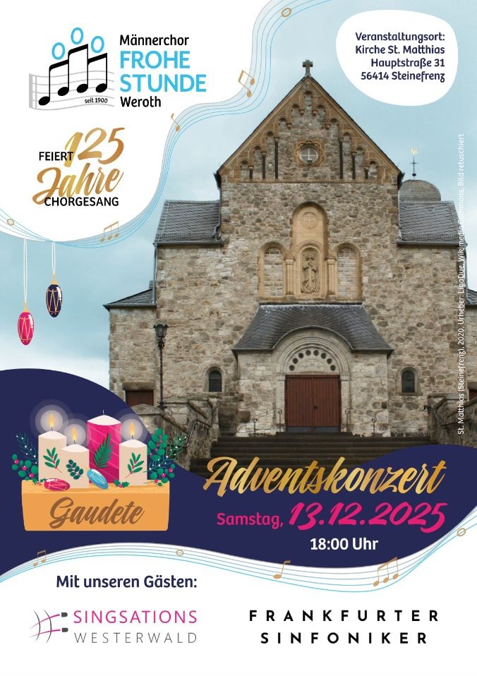 Flyer Adventskonzert 2025, Seite 1